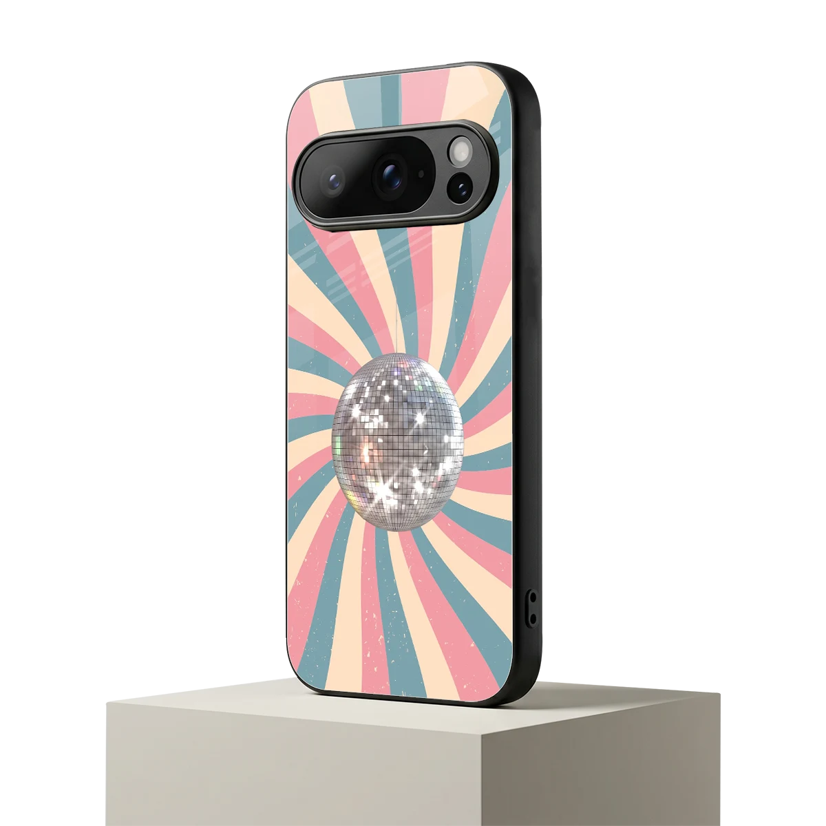 Trippy Disco google pixel 10 pro mobile cover | shockproof glass phone case