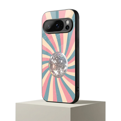 Trippy Disco google pixel 10 pro mobile cover | shockproof glass phone case