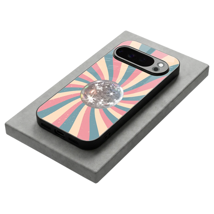 Trippy Disco stylish phone case for google pixel 10 pro | glossy glass and slim fit