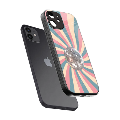 Trippy Disco sleek iphone 11 cover with tempered glass back and TPU edges