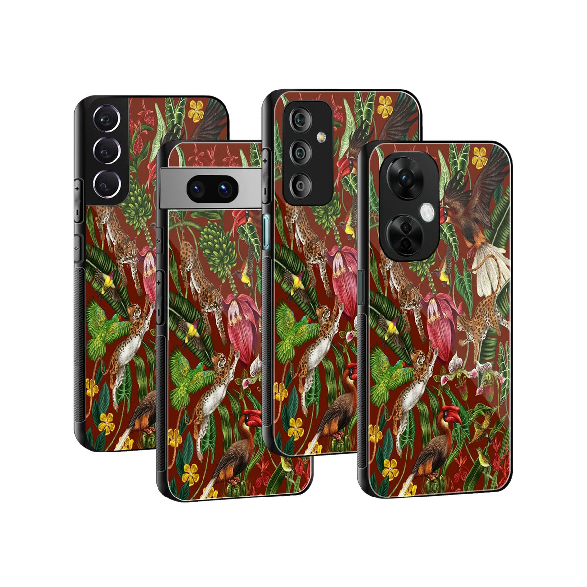 Stylish Glass Back Case for All Smartphones iPhone, Samsung, OnePlus, Pixel, Redmi, Oppo, Vivo, Motorola