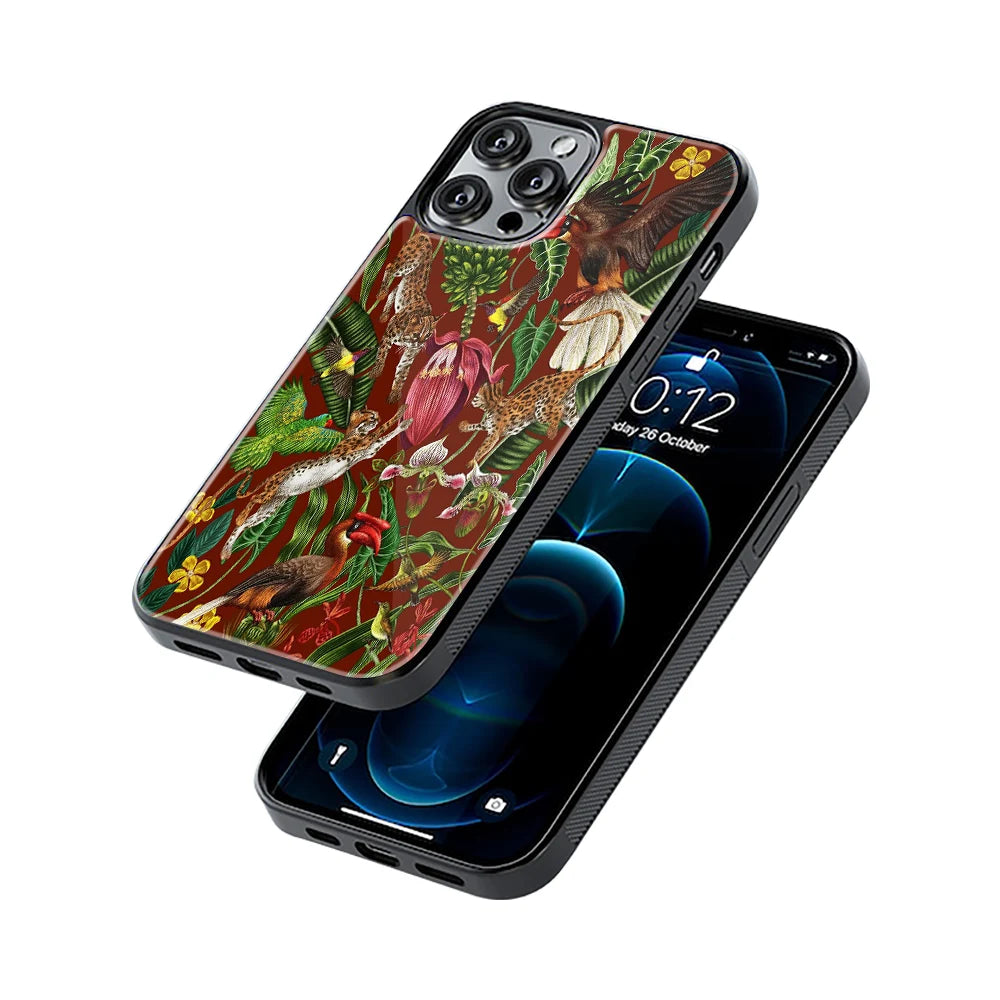 Protective Glass Back Phone Case Compatible with iPhone, Samsung, OnePlus, Pixel & More