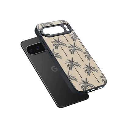 Tropical Luxe sleek google pixel 10 pro xl cover with tempered glass back and TPU edges