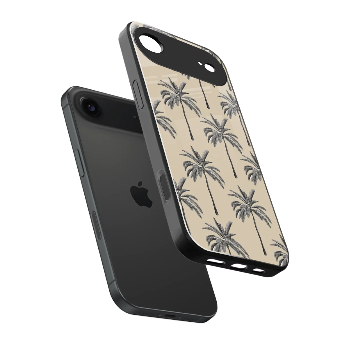 Tropical Luxe sleek iphone air cover with tempered glass back and TPU edges