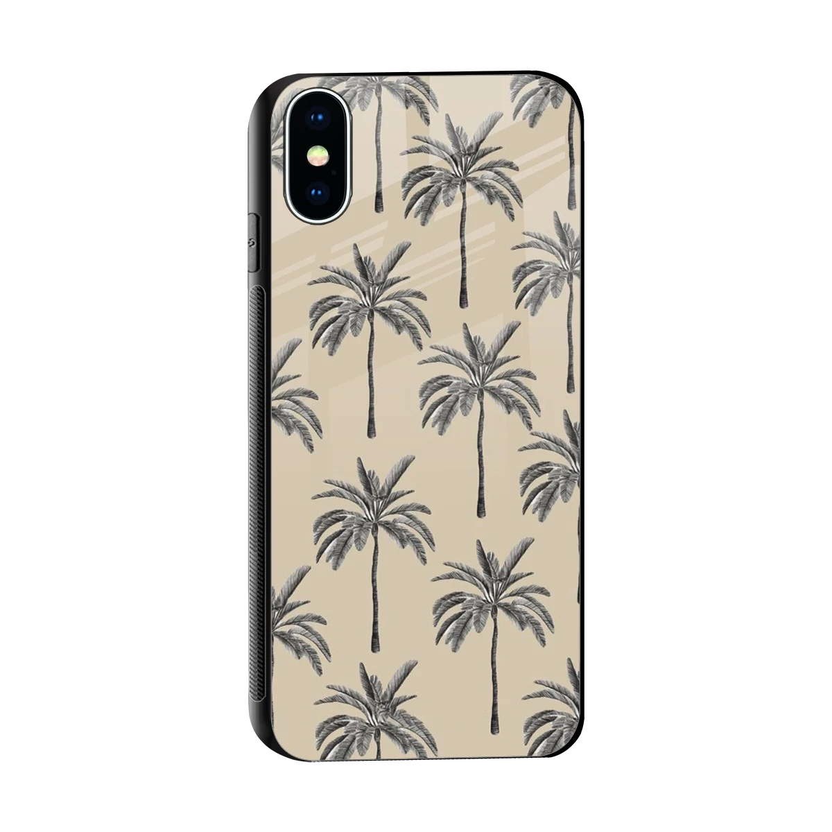 Tropical Luxe sleek iphone x cover with tempered glass back and TPU edges