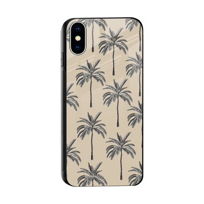 Tropical Luxe sleek iphone x cover with tempered glass back and TPU edges