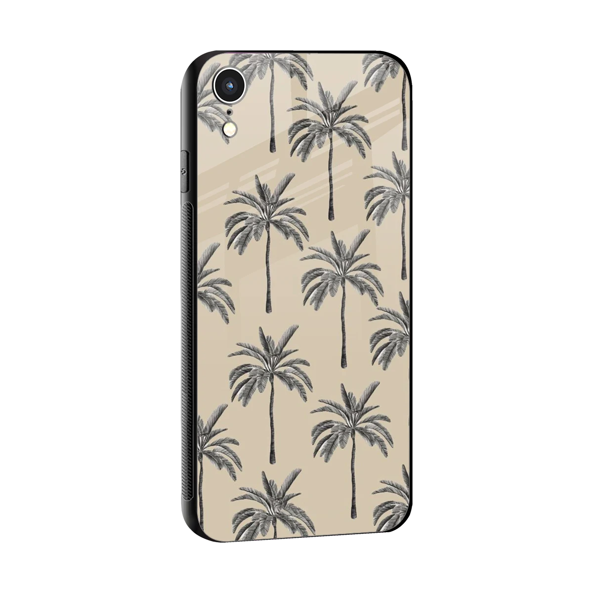 Tropical Luxe sleek iphone xr cover with tempered glass back and TPU edges