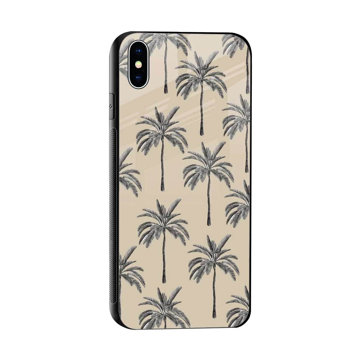 Tropical Luxe sleek iphone xs max cover with tempered glass back and TPU edges