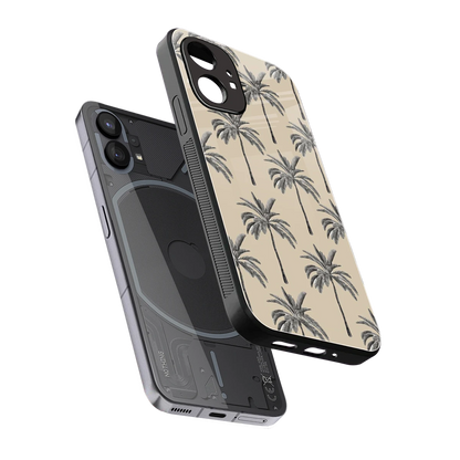 Tropical Luxe sleek nothing phone 1 cover with tempered glass back and TPU edges