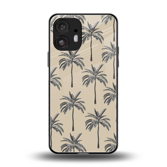 Tropical Luxe back phone cover | glass case for nothing phone 2
