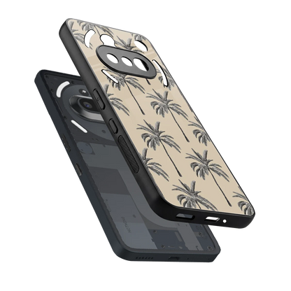 Tropical Luxe sleek nothing phone 3a cover with tempered glass back and TPU edges