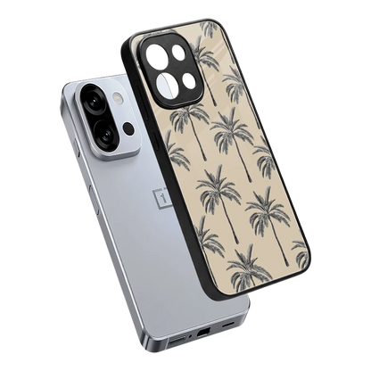 Tropical Luxe sleek oneplus 13s cover with tempered glass back and TPU edges