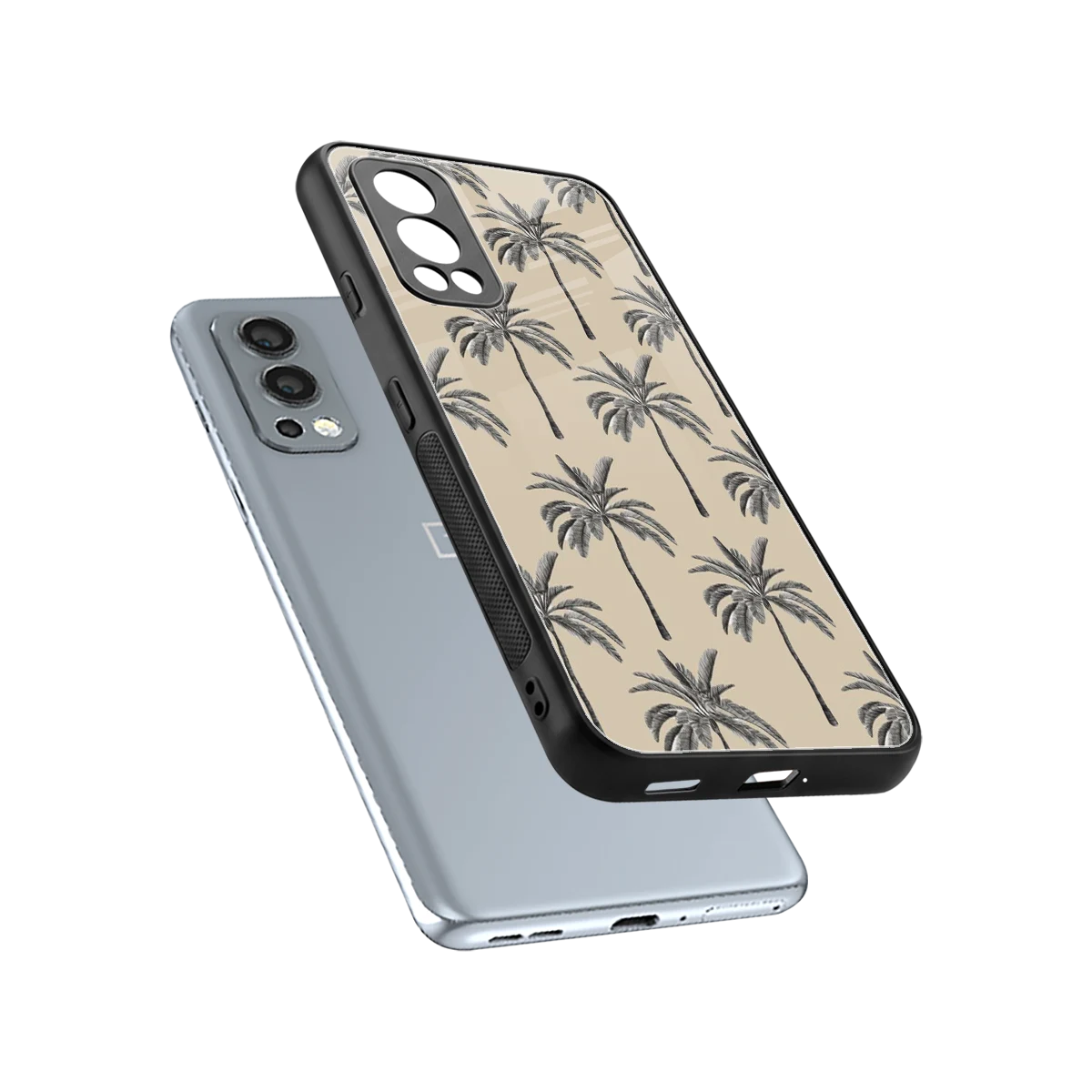 Tropical Luxe sleek oneplus nord 2 cover with tempered glass back and TPU edges