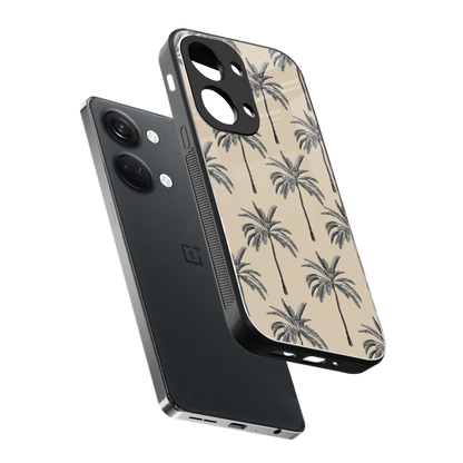 Tropical Luxe sleek oneplus nord 3 cover with tempered glass back and TPU edges