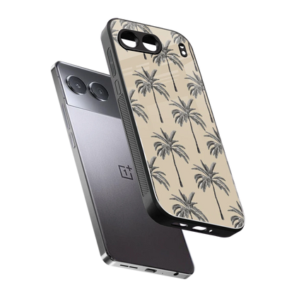 Tropical Luxe sleek oneplus nord 4 cover with tempered glass back and TPU edges