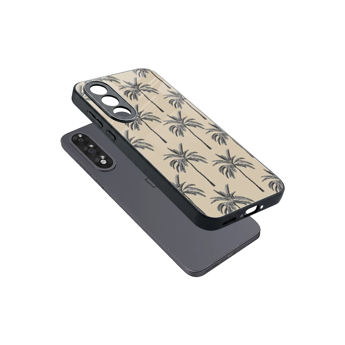 Tropical Luxe sleek oneplus nord 5 cover with tempered glass back and TPU edges