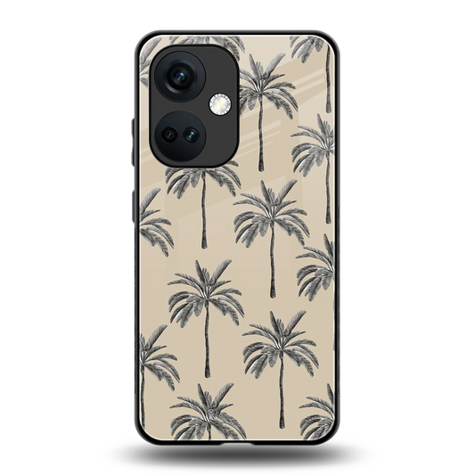 Tropical Luxe back phone cover | glass case for oneplus nord ce 3