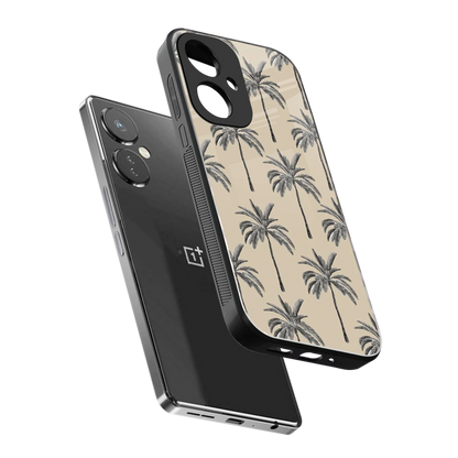 Tropical Luxe sleek oneplus nord ce 3 cover with tempered glass back and TPU edges
