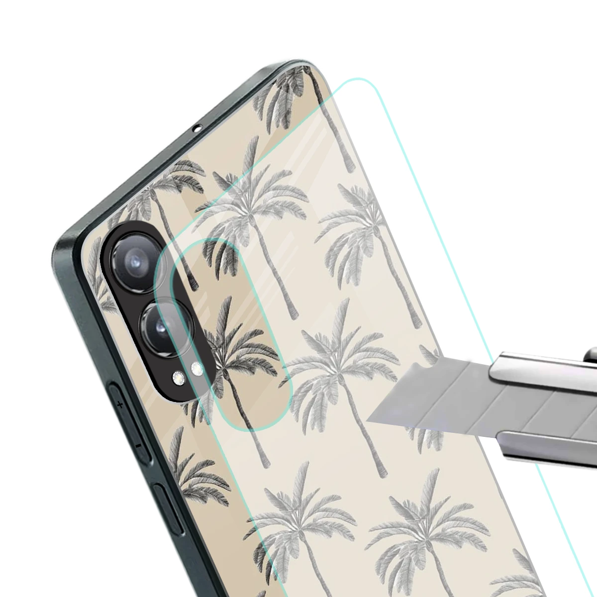 Tropical Luxe stylish phone case for oneplus nord ce 4 lite | glossy glass and slim fit