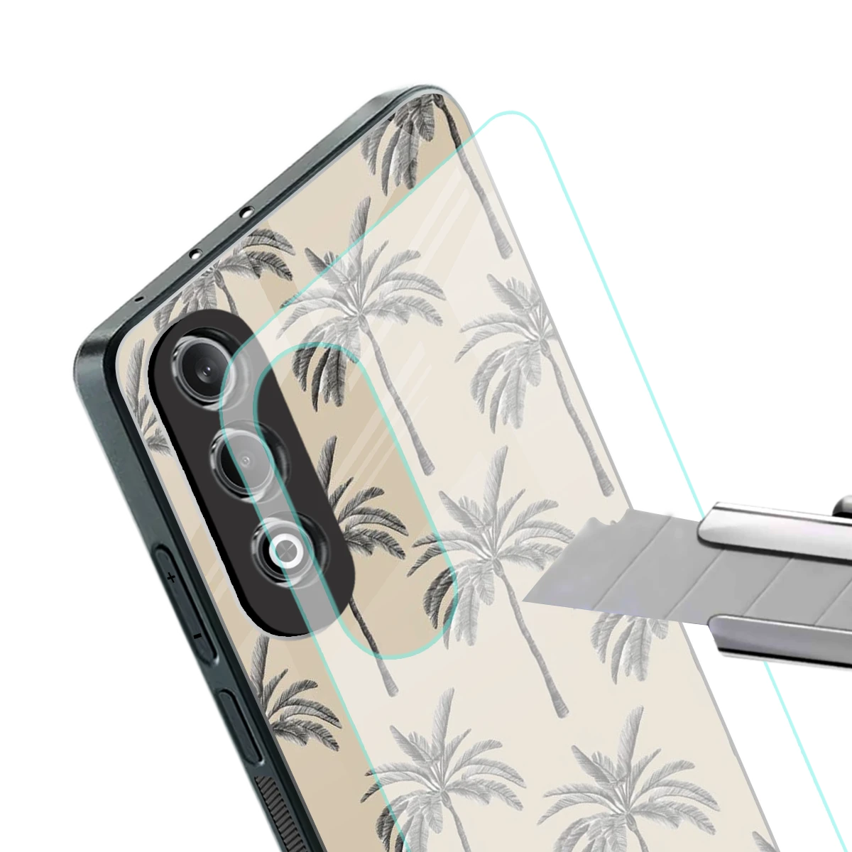 Tropical Luxe stylish phone case for oneplus nord ce 4 | glossy glass and slim fit