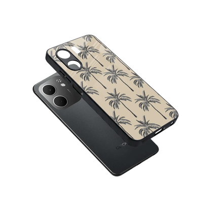 Tropical Luxe sleek oppo a5x 5g cover with tempered glass back and TPU edges