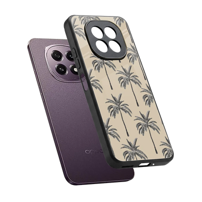 Tropical Luxe sleek oppo f29 5g cover with tempered glass back and TPU edges
