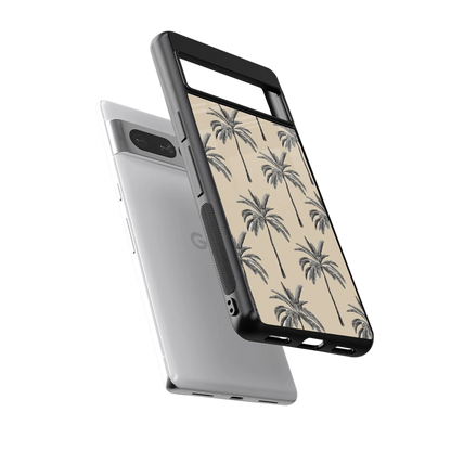 Tropical Luxe sleek google pixel 7 pro cover with tempered glass back and TPU edges