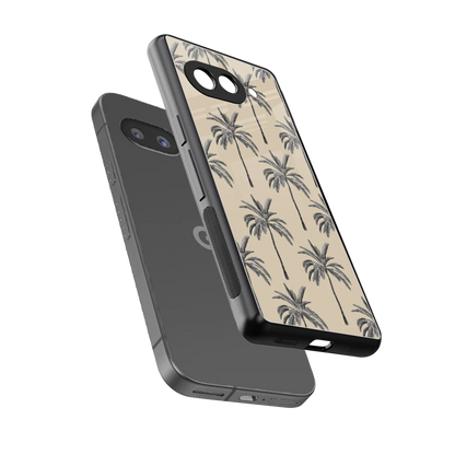 Tropical Luxe sleek google pixel 10a cover with tempered glass back and TPU edges
