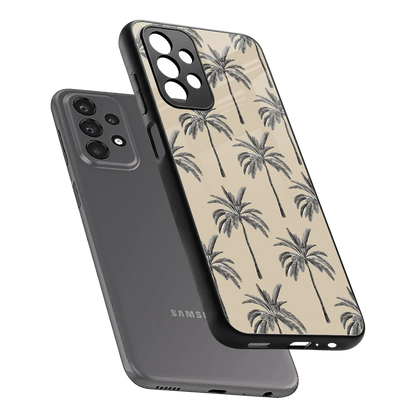Tropical Luxe sleek samsung galaxy a23 cover with tempered glass back and TPU edges