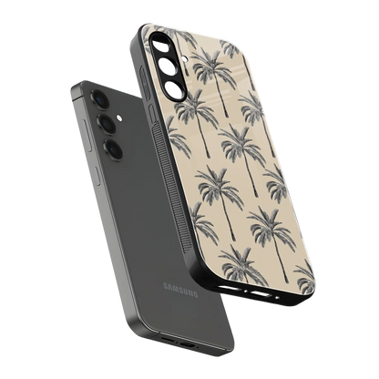 Tropical Luxe sleek samsung galaxy a55 5g cover with tempered glass back and TPU edges