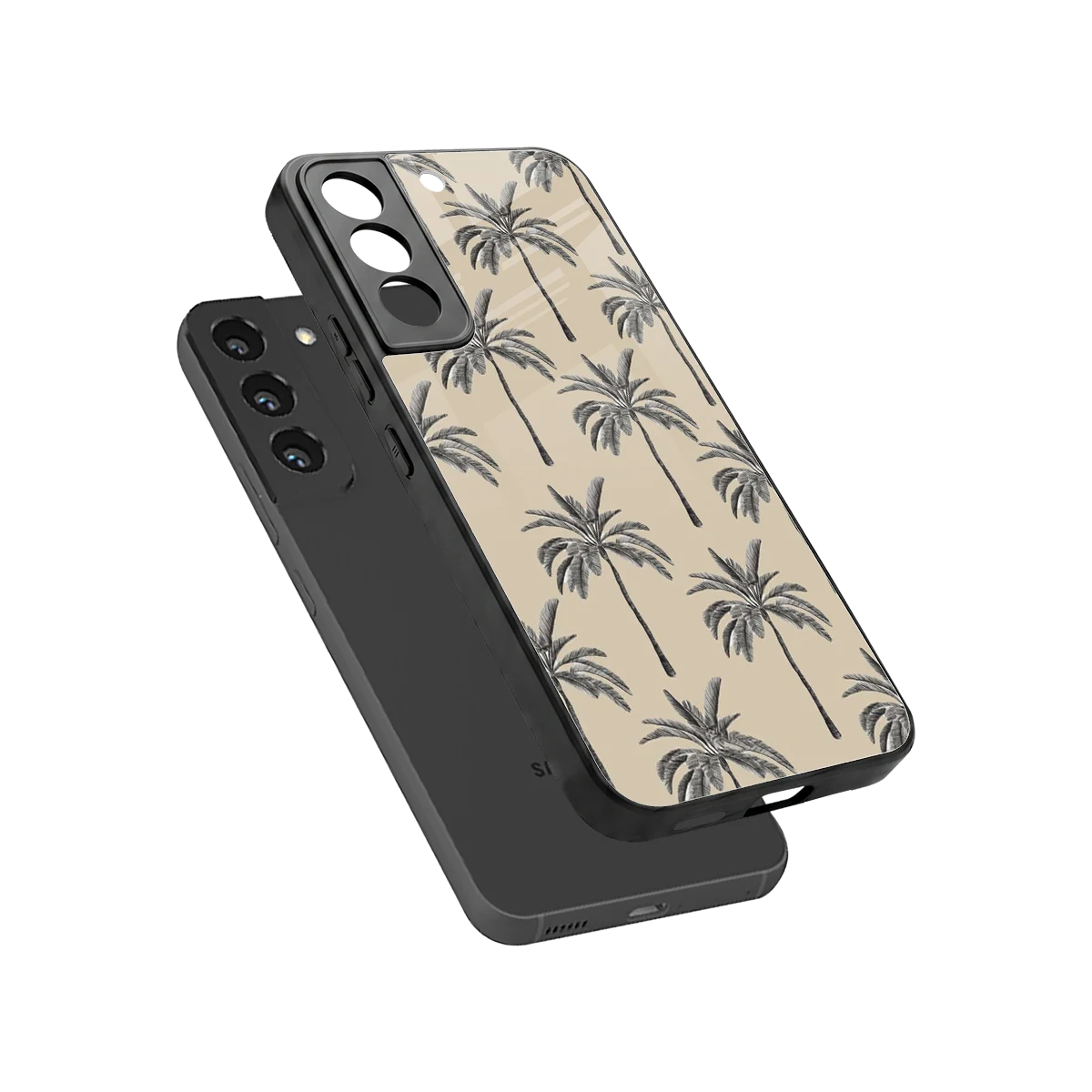 Tropical Luxe sleek samsung galaxy s22 cover with tempered glass back and TPU edges