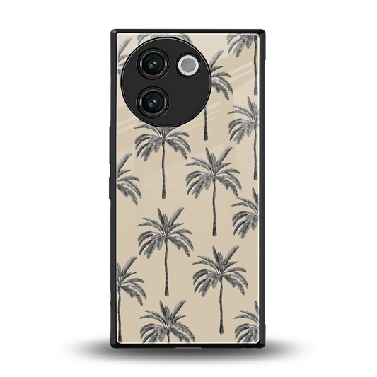 Tropical Luxe back phone cover | glass case for vivo v30e