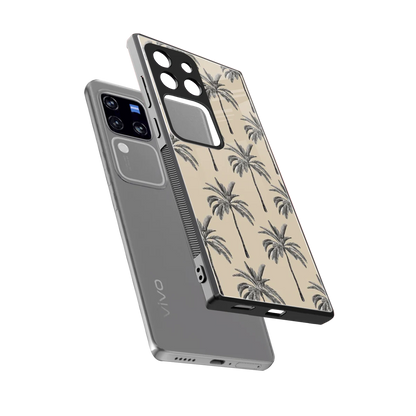 Tropical Luxe sleekvivo v30 pro cover with tempered glass back and TPU edges