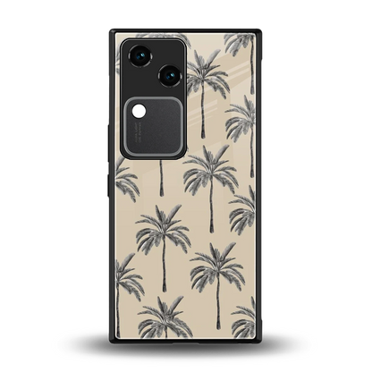Tropical Luxe back phone cover | glass case for vivo v30