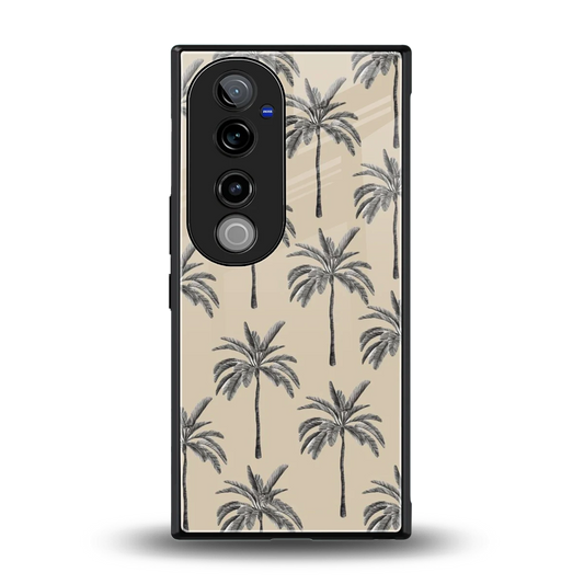 Tropical Luxe back phone cover | glass case for vivo v40 pro
