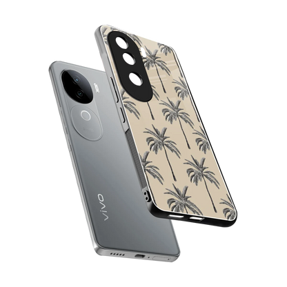 Tropical Luxe sleek vivo v40e cover with tempered glass back and TPU edges