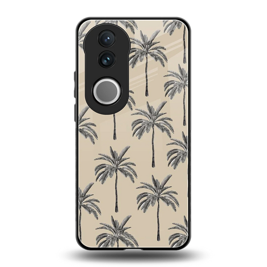Tropical Luxe back phone cover | glass case for vivo v50