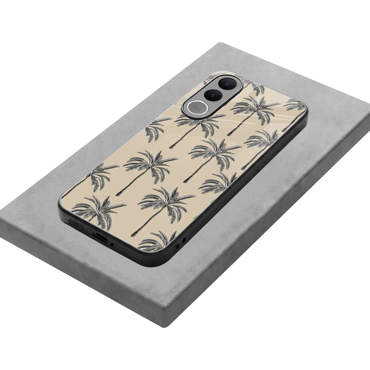 Tropical Luxe stylish phone case for vivo v70 fe | glossy glass and slim fit