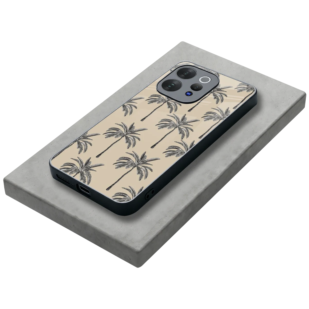 Tropical Luxe stylish phone case for vivo v70 | glossy glass and slim fit