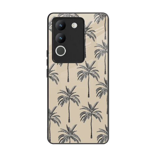 Tropical Luxe back phone cover | glass case for vivo y200 5g
