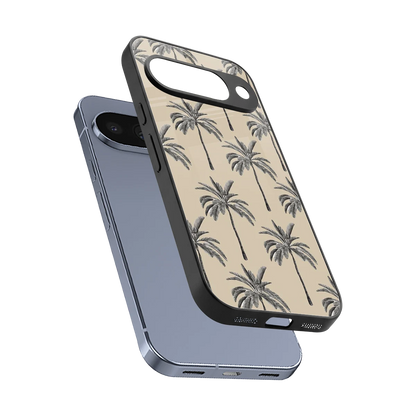 Tropical Luxe sleek google pixel 10 cover with tempered glass back and TPU edges
