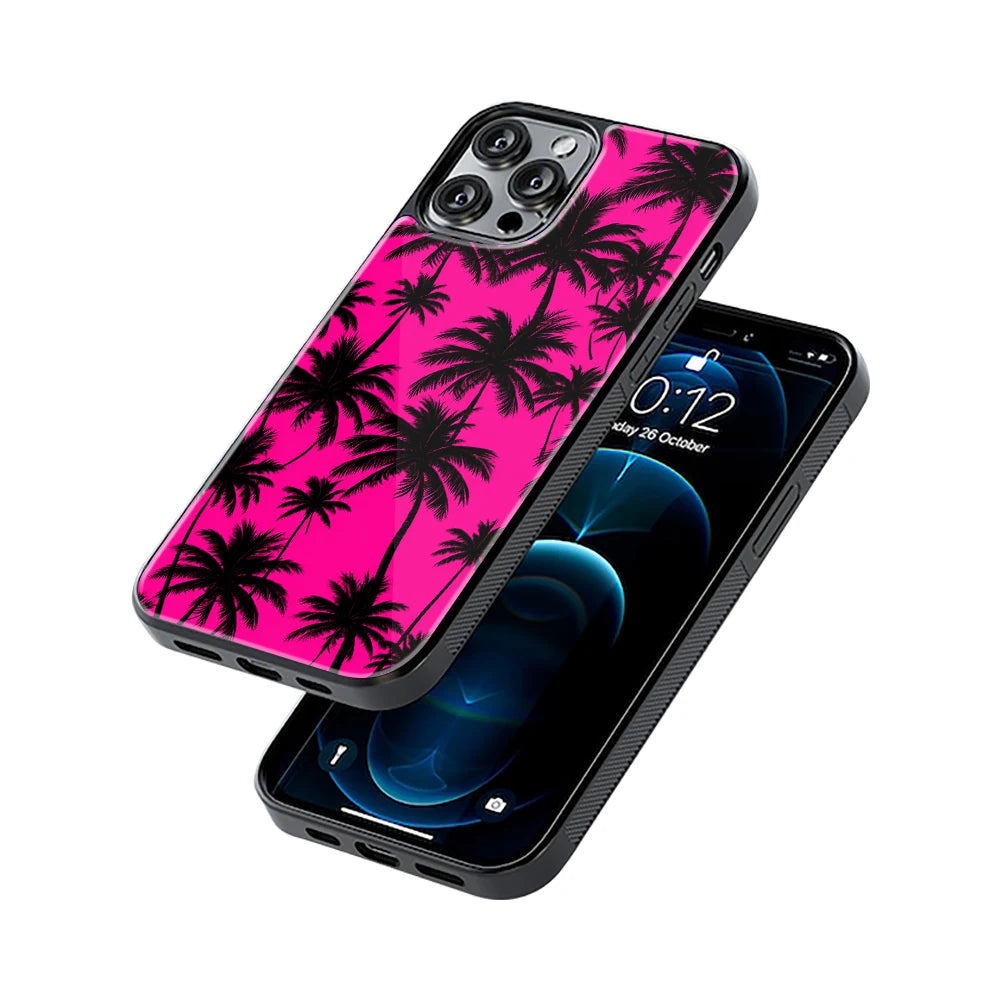 Protective Glass Back Phone Case Compatible with iPhone, Samsung, OnePlus, Pixel & More