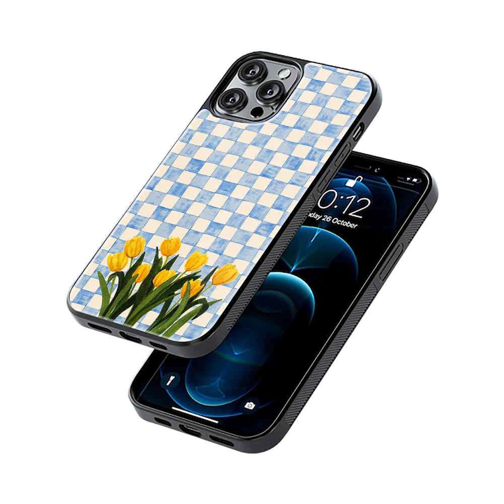 Protective Glass Back Phone Case Compatible with iPhone, Samsung, OnePlus, Pixel & More