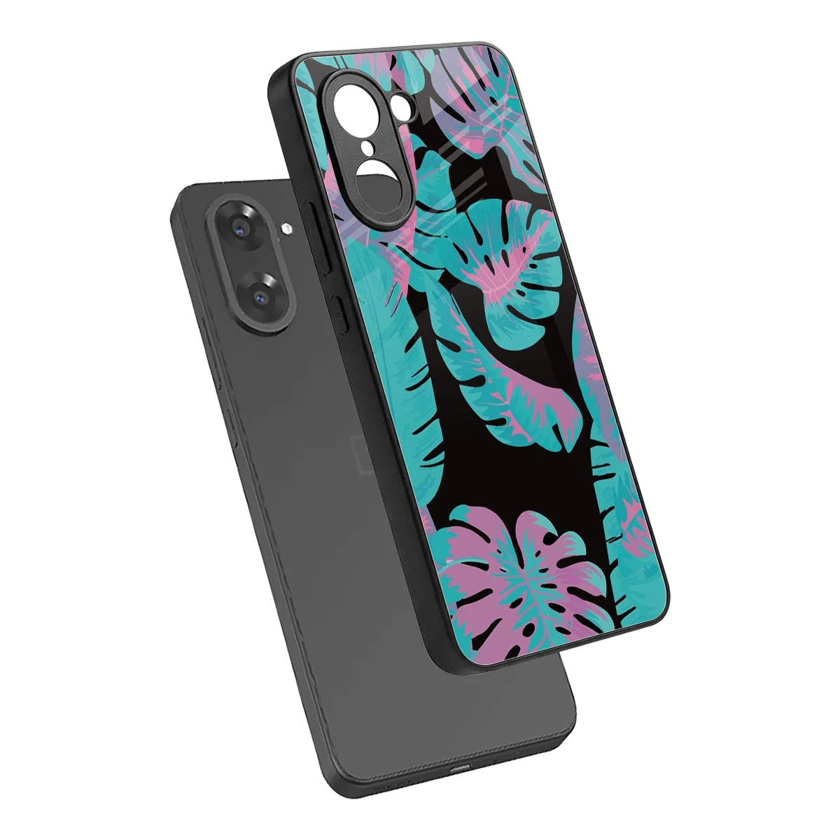 Twilight Foliage sleek oneplus nord ce5 5g cover with tempered glass back and TPU edges