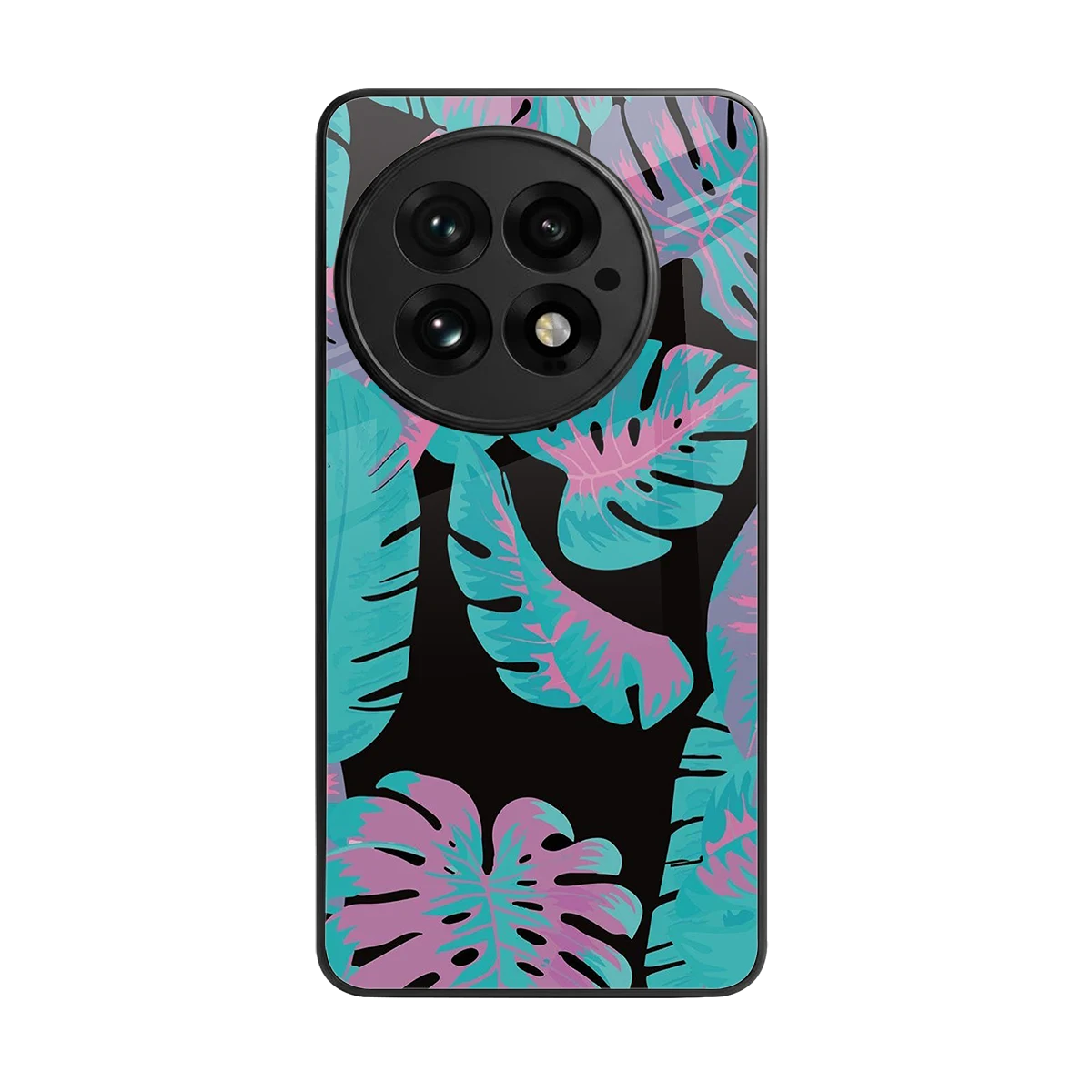 Twilight Foliage back phone cover | glass case for oneplus 13