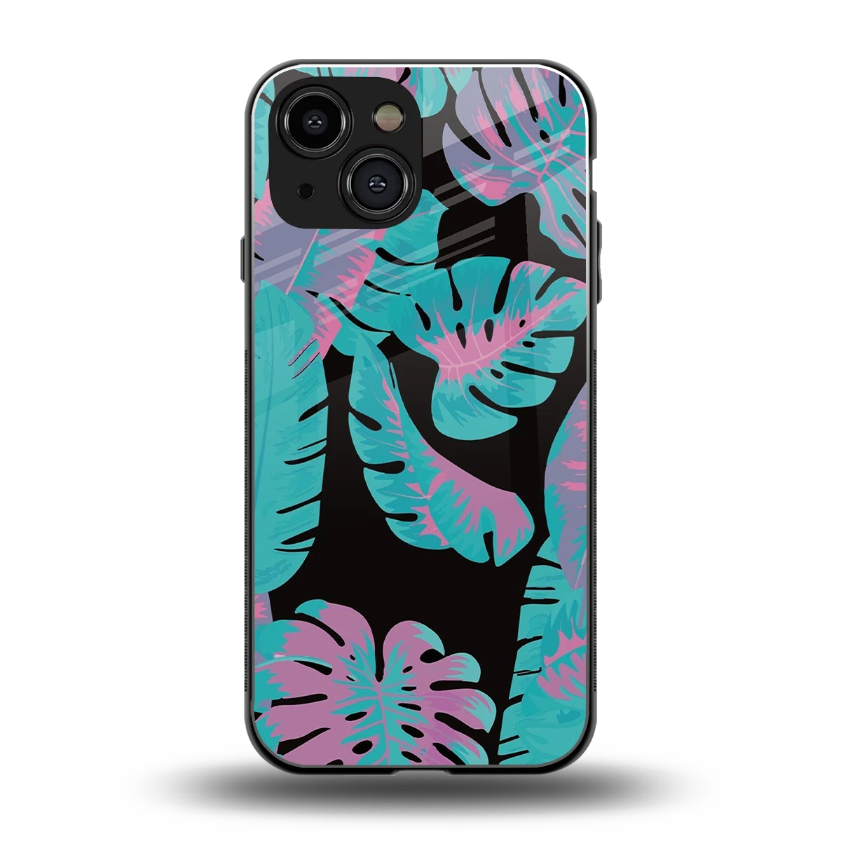 Twilight Foliage back phone cover | glass case for iphone 13 mini