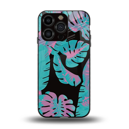 Twilight Foliage back phone cover | glass case for iphone 13 pro