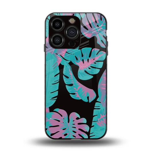 Twilight Foliage back phone cover | glass case for iphone 13 pro