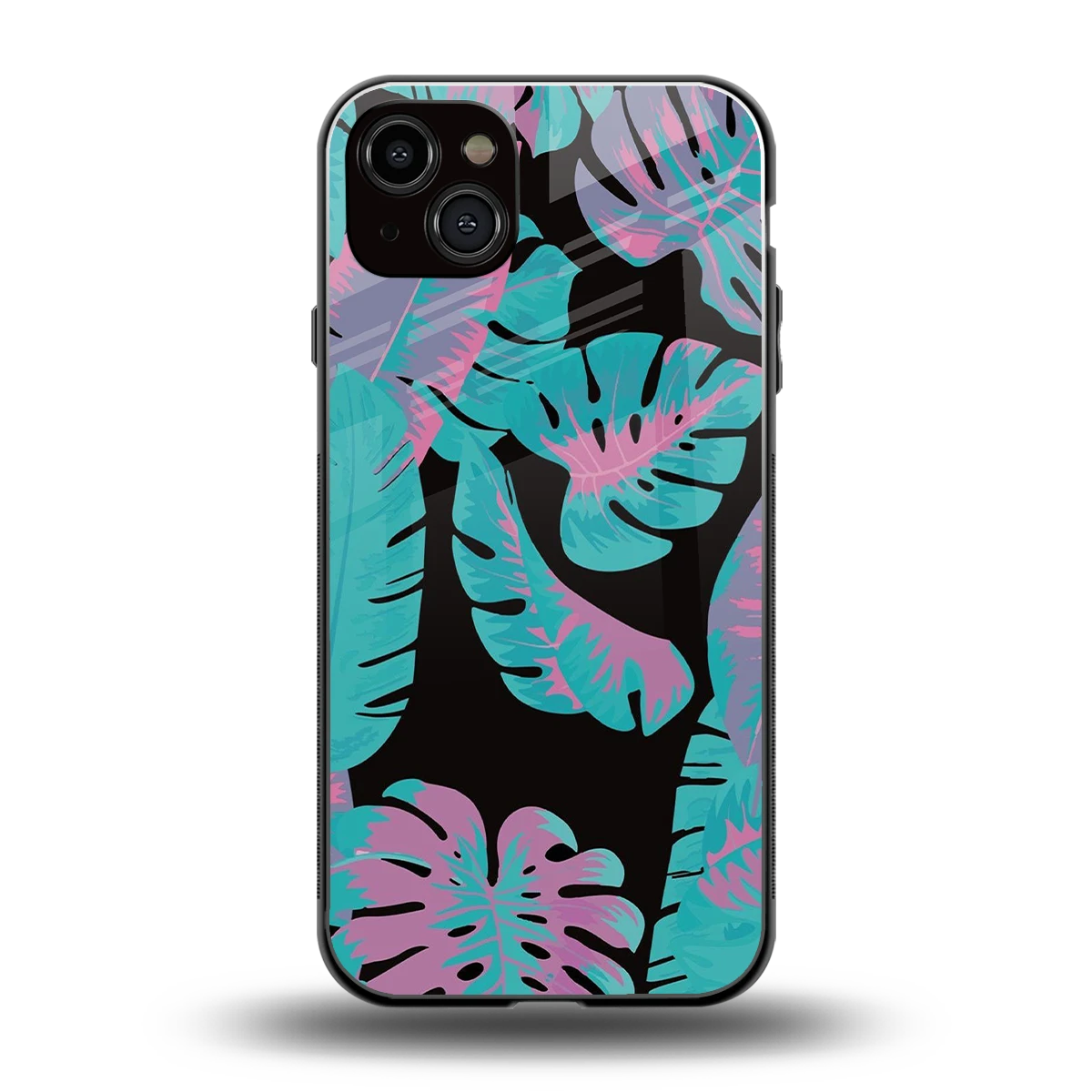 Twilight Foliage back phone cover | glass case for iphone 14 plus