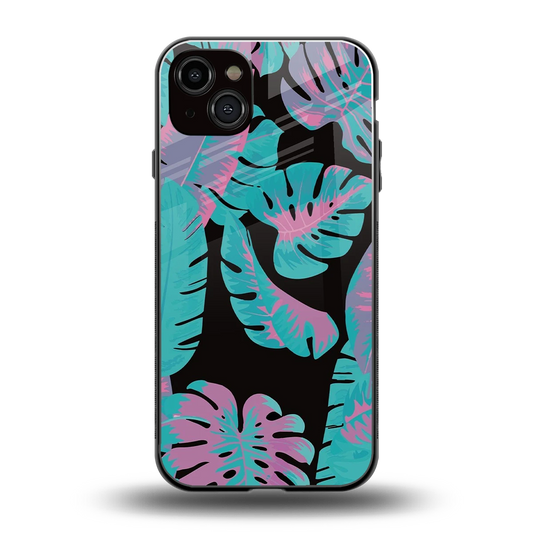 Twilight Foliage back phone cover | glass case for iphone 14 plus
